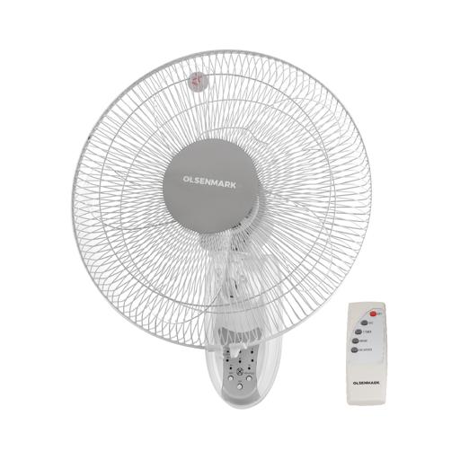 Olsenmark Wall Fan With Remote, 16 Inch -3 Speed Setting - Powerful Motor - Timer Function - Cooling hero image