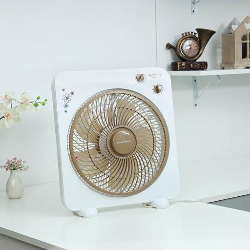 display image 4 for product Olsenmark Box Fan, 12 Inch - 3 Speed Setting - 5 Leaf Strong Blade - Timer Function