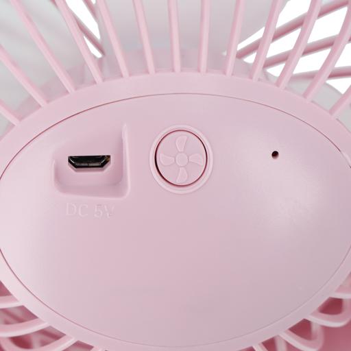 display image 8 for product Olsenmark OMF1790 Rechargeable Fan with Light - Clip Fan - 3.7V, 1200mAh Lithium Battery - USB Charging - 4*0.2W Hi Power LED Light - Portable, Lightweight