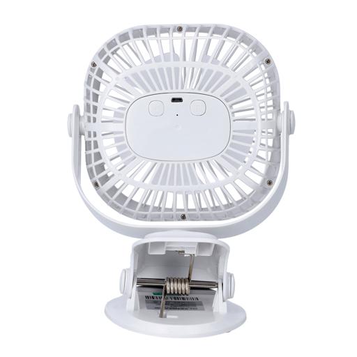 display image 8 for product Rechargeable Multifunction Mini Fan, OMF1835 - Adjustable Angle, Use Clip & Table, Rechargeable Lithium Battery, LED Night Light, Brush Less Motor