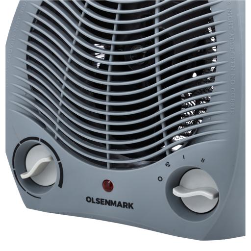 display image 8 for product Olsenmark Fan Heater, 2000W - Carry Handles - Knob On Both Sides - Portable - Lightweight - Pp Material