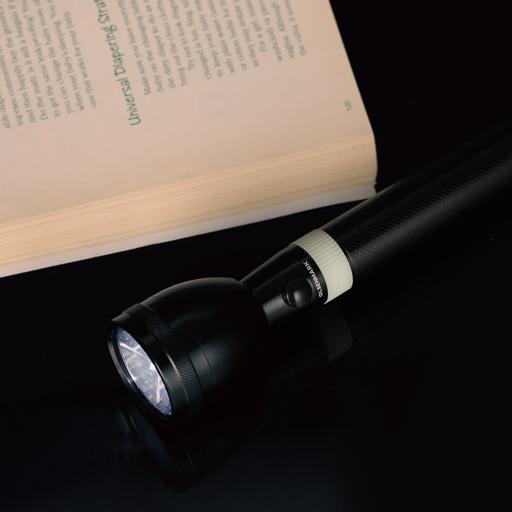 display image 4 for product Olsenmark Rechargeable Led Flashlight, 289 Mm - Super Bright Cree- Led Torch Light - Built-In Battery