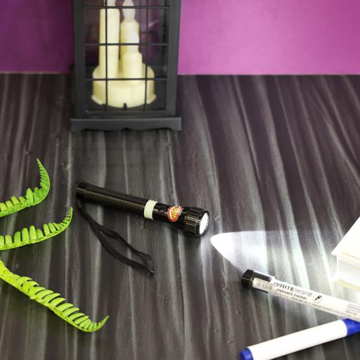 display image 5 for product Olsenmark Rechargeable Led Flashlight With Night Glow - 2.4V 1600Mah Ni-Cd Battery - Aluminum Body