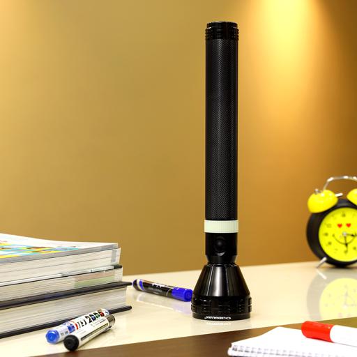 display image 2 for product Olsenmark Rechargeable Led Flashlight With Night Glow, 356 Mm - High Quality Battery - Charged Up