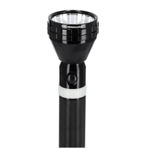 display image 7 for product Olsenmark Rechargeable Led Flashlight With Night Glow, 356 Mm - High Quality Battery - Charged Up