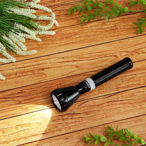 display image 2 for product Olsenmark Rechargeable Led Flashlight, 242 Mm - Super Bright Cree- Led Torch Light - 1500 Distance