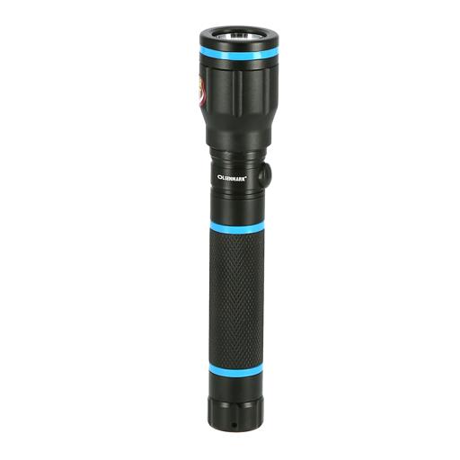 display image 1 for product Olsenmark Rechargeable Led Water Proof Flashlight, 152 Mm - 1000M Distance - Waterproof Hyper Bright