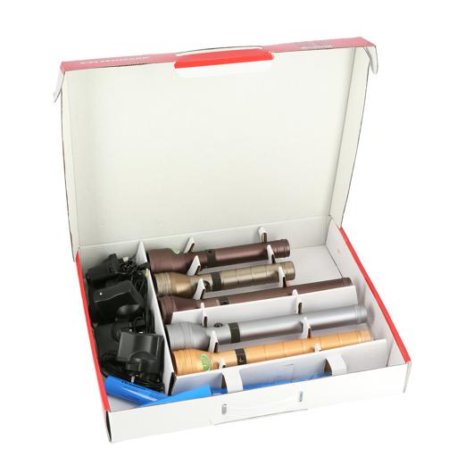 display image 5 for product Olsenmark Rechargeable Led Combo Flashlight - 5 Pcs - Cree-Xpe White Color - 2000Mah Ni-Cd Battery