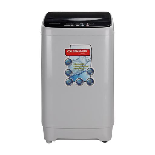 display image 0 for product Fully Automatic Washing Machine – 7.0 Kg | Stainless Steel Drum- Tempered Glass- Olsenmark 