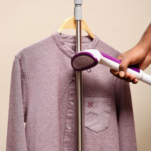 display image 4 for product Olsenmark Garment Steamer - Adjustable Poles, Overheat Protection, 1.5L Water Tank, 45S Preheat Time
