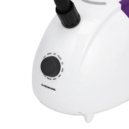 display image 9 for product Olsenmark OMGS1690Garment Steamer - Adjustable Poles, Overheat Protection, 1.5L Water Tank, 45s Preheat Time -Stainless steel, Double Telescopic Design, Foot Operation - 40 Mins Continuous Working