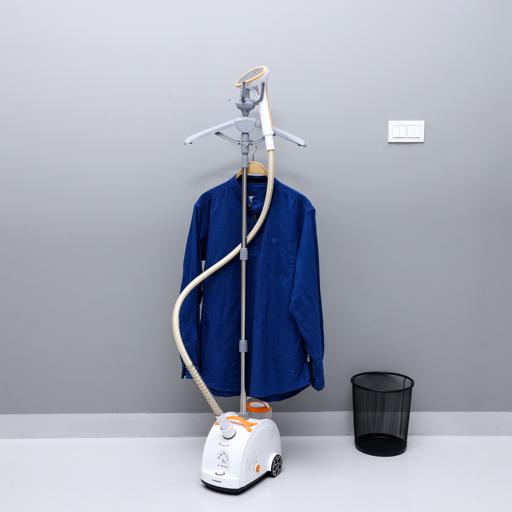 display image 3 for product Olsenmark Garment Steamer, 1.1L - 360 Degree Rotating Stand & Foldable Hanger - Pp & Abs Material