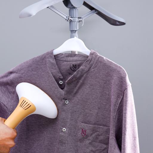 display image 2 for product Olsenmark Garment Steamer, 1.1L - 360 Degree Rotating Stand & Foldable Hanger - Pp & Abs Material