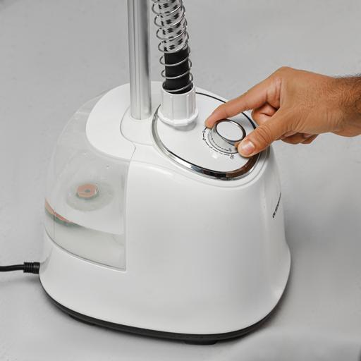 display image 1 for product Olsenmark Garment Steamer 1580W - Portable Fast Heat Up in 45 Seconds & Height Adjustable Pole Steamer | 3 Mode Steam Setting | Ideal all Types of Fabrics | 2 Years Warranty