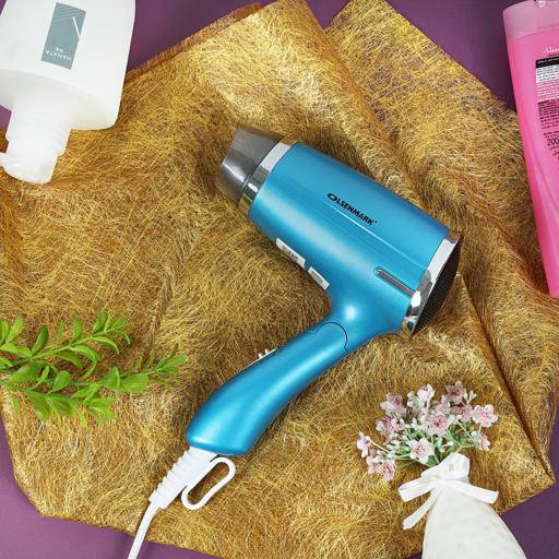 display image 2 for product Olsenmark 1400W Powerful Hair Dryer -3 Temperature Settings - Salon Quality Dryer For Frizz Free