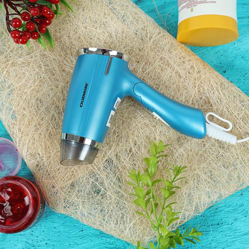 display image 1 for product Olsenmark 1400W Powerful Hair Dryer -3 Temperature Settings - Salon Quality Dryer For Frizz Free