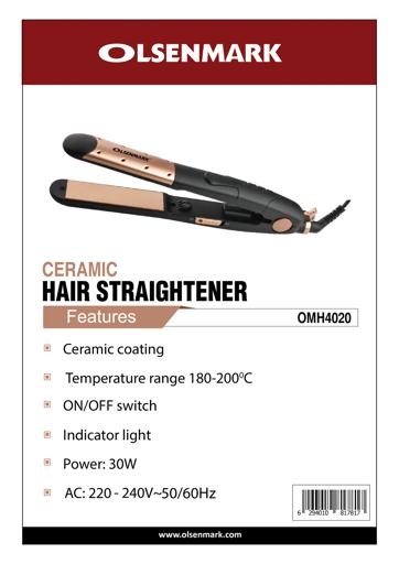 display image 8 for product Olsenmark Ceramic Hair Straighteners