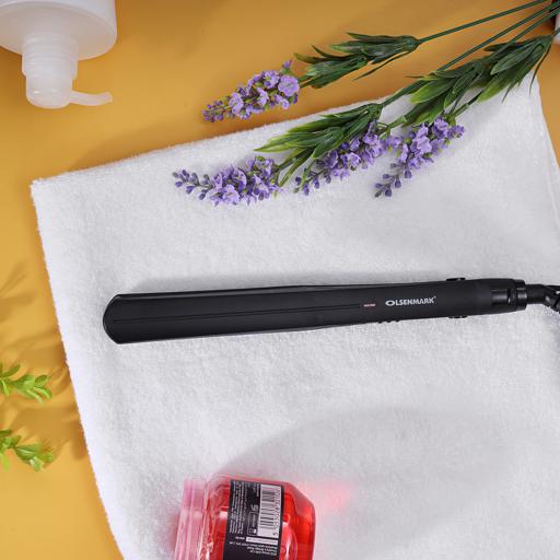 display image 1 for product Olsenmark Ceramic Hair Straighteners - Easy Pro-Slim Hair Straightener - Max Temperature 210°C