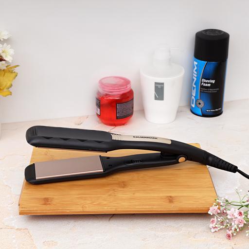 display image 2 for product Olsenmark Hair Straightener - Ceramic Coating - 360 Degree Swivel Cord - Wider Plates - Adjustable