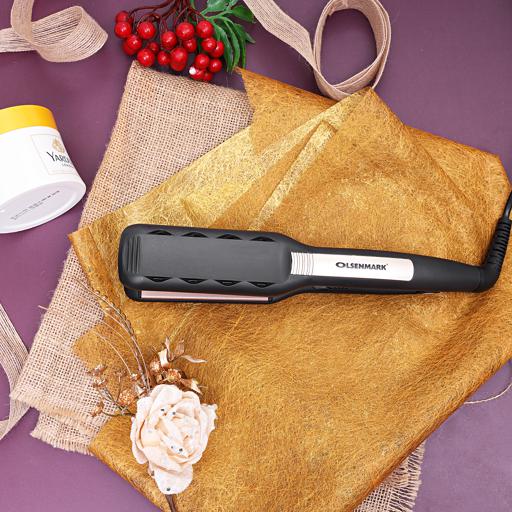 display image 3 for product Olsenmark Hair Straightener - Ceramic Coating - 360 Degree Swivel Cord - Wider Plates - Adjustable