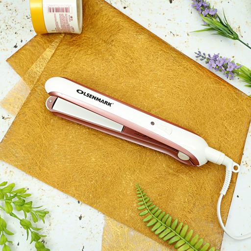 display image 2 for product Olsenmark Hair Straightener -Ceramic Coating - Adjustable Temperature 120 - 200C, 50W - 360 Swivel