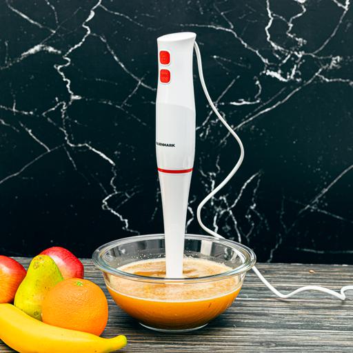 display image 4 for product Hand Blender, Stainless Steel Blade, Low Noise, OMHB2474 | 200W | 2 Speed Control | Ideal For Smoothies, Shakes, Purees & More | Easy Detachable Blending Rod