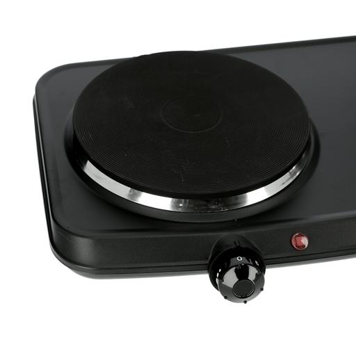 display image 10 for product Olsenmark 2500W Double Burner Electric Hot Plate For Flexible Precise Table Top Cooking - Cast Iron