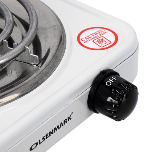 display image 6 for product Olsenmark Single Burner Spiral Hot Plate, 1000W - Indicator Light: On/Off - Over Heat Protection