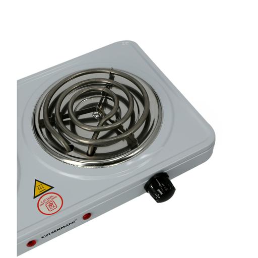 display image 5 for product Olsenmark 1000W Double Spiral Hot Electric Plate For Flexible Precise Table Top Cooking - Stainless