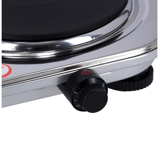 display image 8 for product Olsenmark Double Burner Electric Hot Plate - Operating indicator light: On/Off - Heat operation - Over heat protection - Auto-thermostat control - Power(watt): 2500 - Double plate Size(mm): 155+185mm