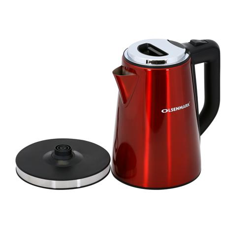 display image 10 for product Olsenmark Cordless Electric Stainless Steel Kettle, 1.7L - Cordless Kettle - Concealed Heating Element