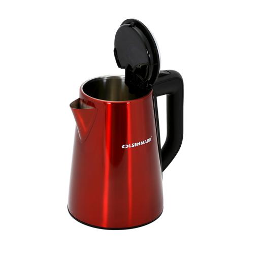 display image 8 for product Olsenmark Cordless Electric Stainless Steel Kettle, 1.7L - Cordless Kettle - Concealed Heating Element