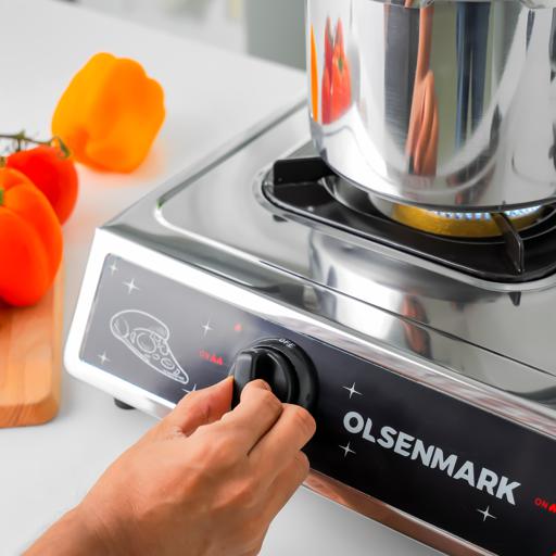 display image 4 for product Olsenmark Gas Cooker - OMK2229 | Automatic Ignition System | 3 Cast Iron Burner with Enamel Pan Support| Low Gas Consumption and Efficient Indian Burners| Improved Gas Flow for Efficient Heating| LPG Gas Stove| Silver| 2 Years Warranty