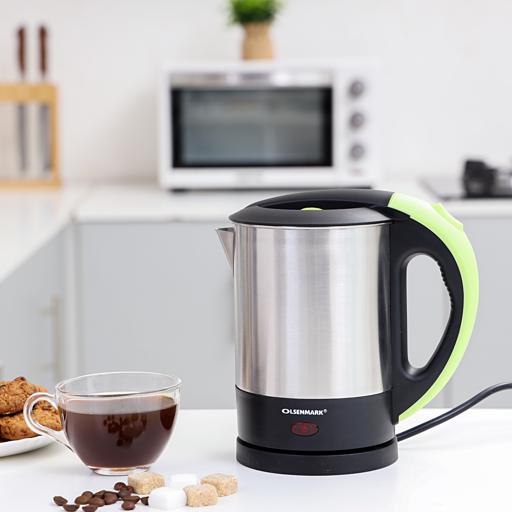 display image 5 for product Olsenmark Electric Stainless-Steel Kettle, 1L - Concealed Heating Element - 360-Degree Rotation