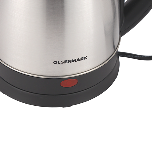 display image 8 for product Olsenmark OMK2259 Electric Stainless Steel Kettle, 1.8L - 360 Rotational - Stainless Steel Body - Auto Turn Off - On/Off Switch With Light Indicator - Boil-Dry Protection -1500W