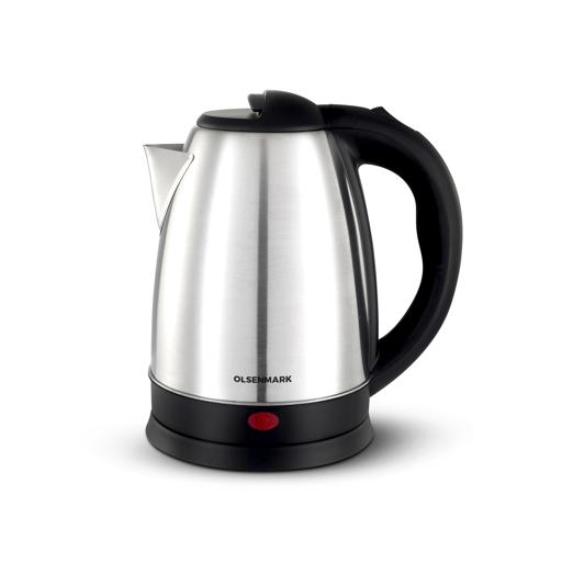 Olsenmark OMK2259 Electric Stainless Steel Kettle, 1.8L - 360 Rotational - Stainless Steel Body - Auto Turn Off - On/Off Switch With Light Indicator - Boil-Dry Protection -1500W hero image