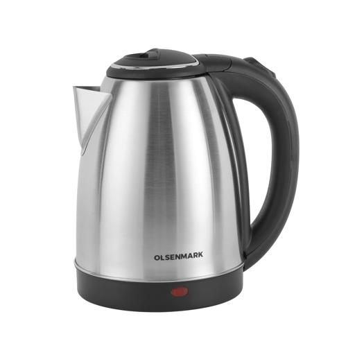 display image 6 for product Olsenmark OMK2259 Electric Stainless Steel Kettle, 1.8L - 360 Rotational - Stainless Steel Body - Auto Turn Off - On/Off Switch With Light Indicator - Boil-Dry Protection -1500W