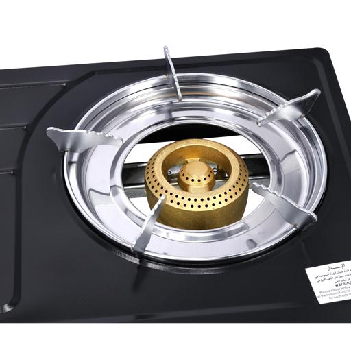 display image 8 for product Double Burner Gas Stove, Automatic Ignition system, OMK2331 | Low Gas Consumption | Non-Stick Painted Body | Economical & Fuel-Efficient Cast Burner