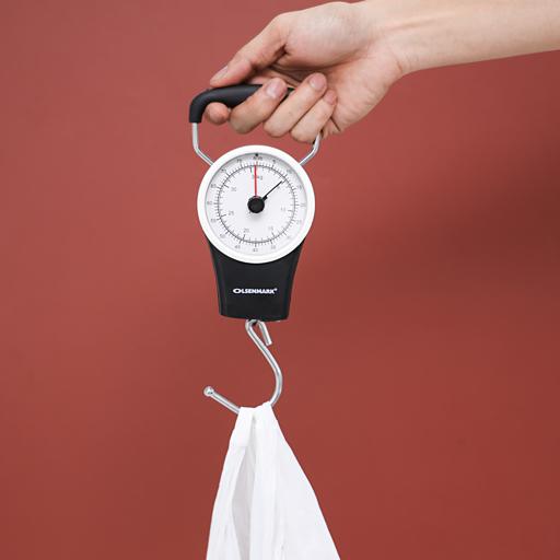 display image 1 for product Olsenmark Luggage Scale - Large Screen - Capacity 35Kg - Abs Material - Portable - Lightweight