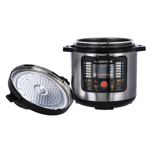 display image 6 for product Electric Digital Pressure Cooker, 1000W, OMMC2436 - Digital Timer Control,12 Pre-Set Cooking Menu,7 Safety Guard Multi Cooker,6L Capacity,2 Years Warranty