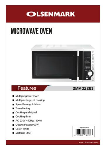 olsenmark microwave oven