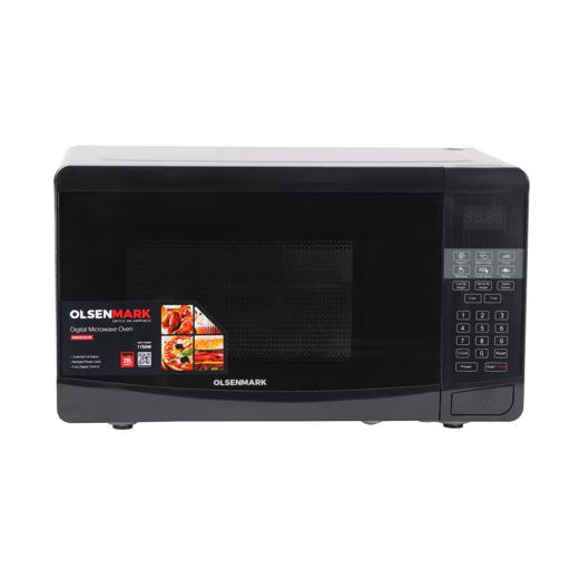 display image 0 for product Olsenmark Microwave Oven With Digital Panel, 23L - Turntable Plate - Multiple Power Levels - Multiple