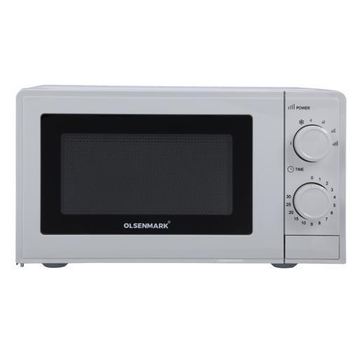 Olsenmark Manual Microwave Oven, 20L - Multiple Power Level - End Cooking Signal - Glass Turntable hero image