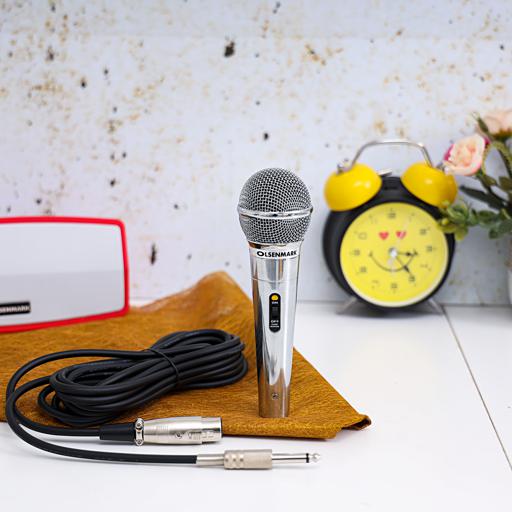 display image 3 for product Olsenmark Professional Dynamic Wire Microphone - Metal Body - Echo Microphone - Sharp Sensitivity