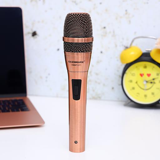 display image 4 for product Microphone with Metal Capsule Body, OMMP1271 - Handheld Mic for Karaoke Singing, Speech, Wedding, Stage and Outdoor Activity