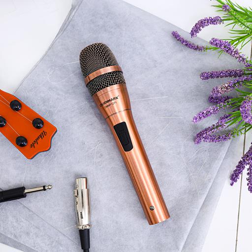 display image 3 for product Microphone with Metal Capsule Body, OMMP1271 - Handheld Mic for Karaoke Singing, Speech, Wedding, Stage and Outdoor Activity