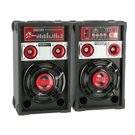 display image 6 for product Olsenmark Professional Speaker System, 2.0 Ch With Usb, Sd, Fm & Mic - Master Volume/Bass/Treble/Mic