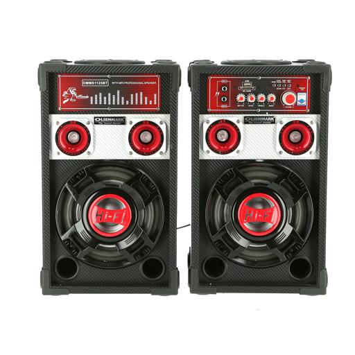 display image 5 for product Olsenmark Professional Speaker System, 2.0 Ch With Usb, Sd, Fm & Mic - Master Volume/Bass/Treble/Mic