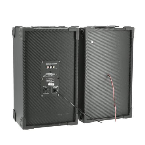 display image 4 for product Olsenmark Professional Speaker System, 2.0 Ch With Usb, Sd, Fm & Mic - Master Volume/Bass/Treble/Mic