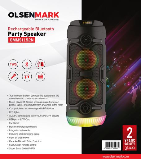 olsenmark trolley speaker